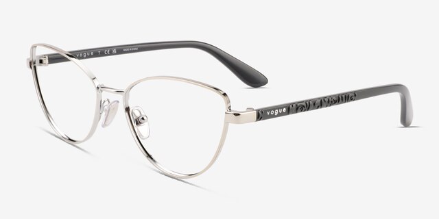 Vogue Eyewear VO4285 Silver MetalEyeglass Frames from EyeBuyDirect, Angle View