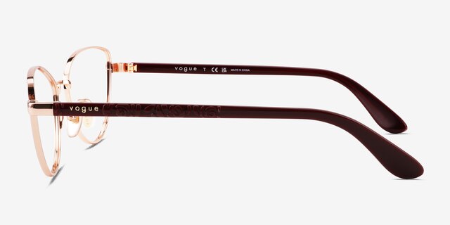 Vogue Eyewear VO4285 - Cat Eye Rose Gold Frame Glasses For Women | Eyebuydirect