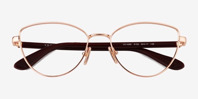 Vogue Eyewear VO4285 Rose Gold MetalEyeglass Frames from EyeBuyDirect, Closed View