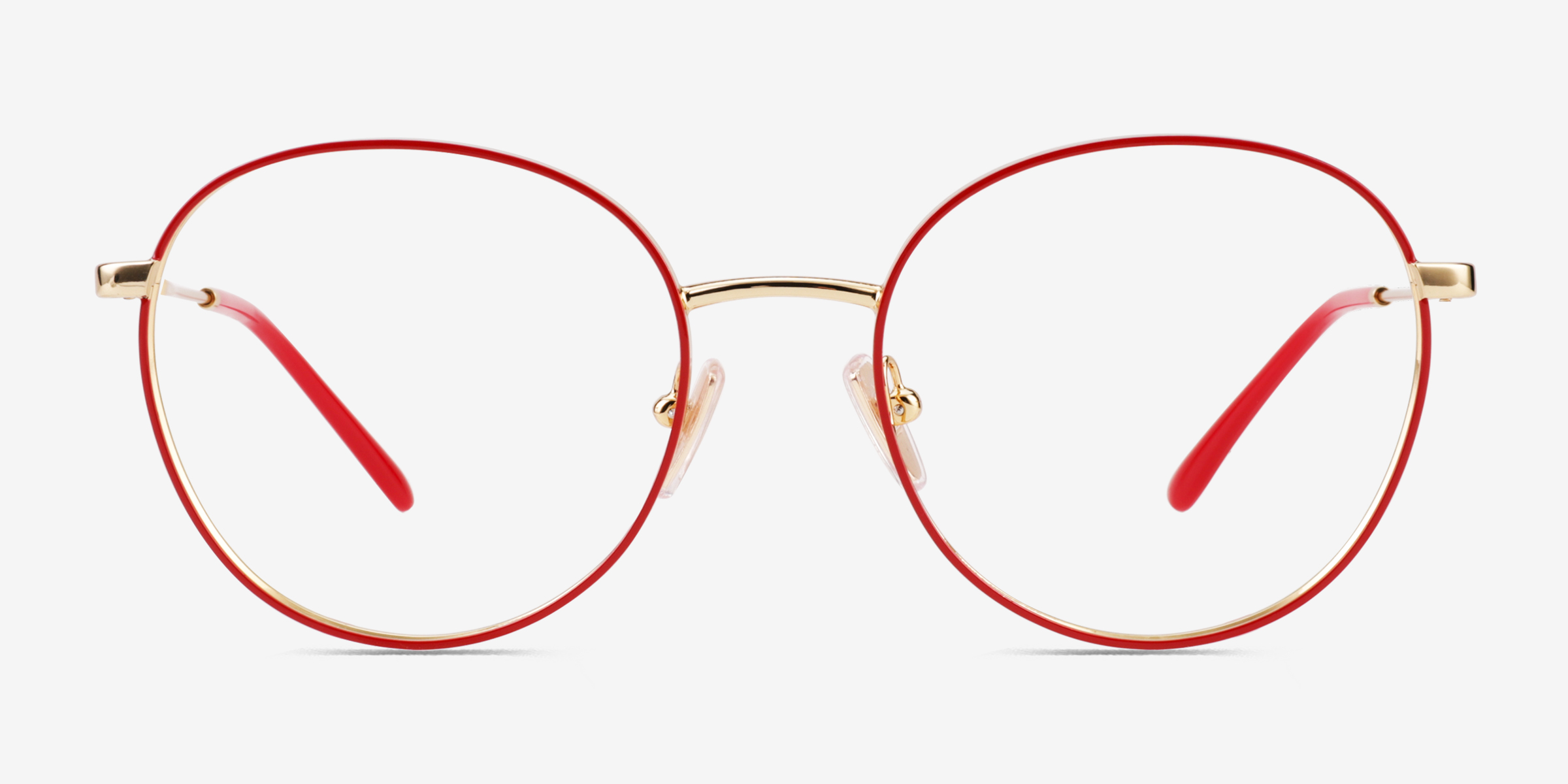 Vogue Eyewear VO4280 Round Red Gold Frame Glasses For Women