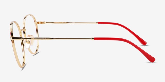 Vogue Eyewear VO4280 Red Gold MetalEyeglass Frames from EyeBuyDirect, Side View