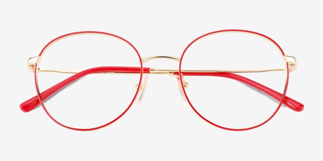 Vogue Eyewear VO4280 Red Gold MetalEyeglass Frames from EyeBuyDirect, Closed View