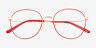 Vogue Eyewear VO4280 Red Gold MetalEyeglass Frames from EyeBuyDirect, Closed View