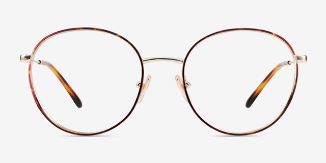 Vogue Eyewear VO4280 Tortoise Pale Gold MetalEyeglass Frames from EyeBuyDirect, Front View
