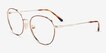 Vogue Eyewear VO4280 Tortoise Pale Gold MetalEyeglass Frames from EyeBuyDirect, Angle View