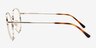 Vogue Eyewear VO4280 Tortoise Pale Gold MetalEyeglass Frames from EyeBuyDirect, Side View