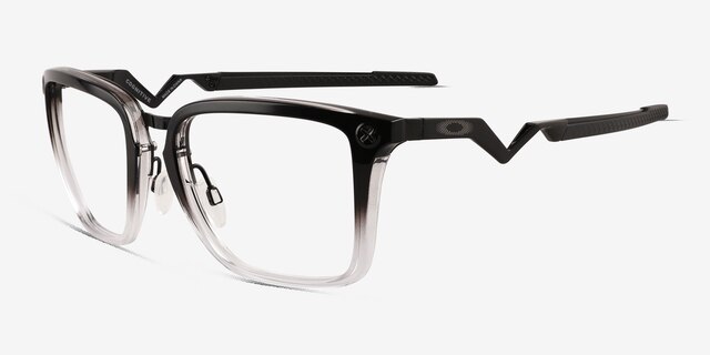 Oakley Cognitive Black Clear MetalEyeglass Frames from EyeBuyDirect, Angle View