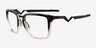 Oakley Cognitive Black Clear MetalEyeglass Frames from EyeBuyDirect, Angle View