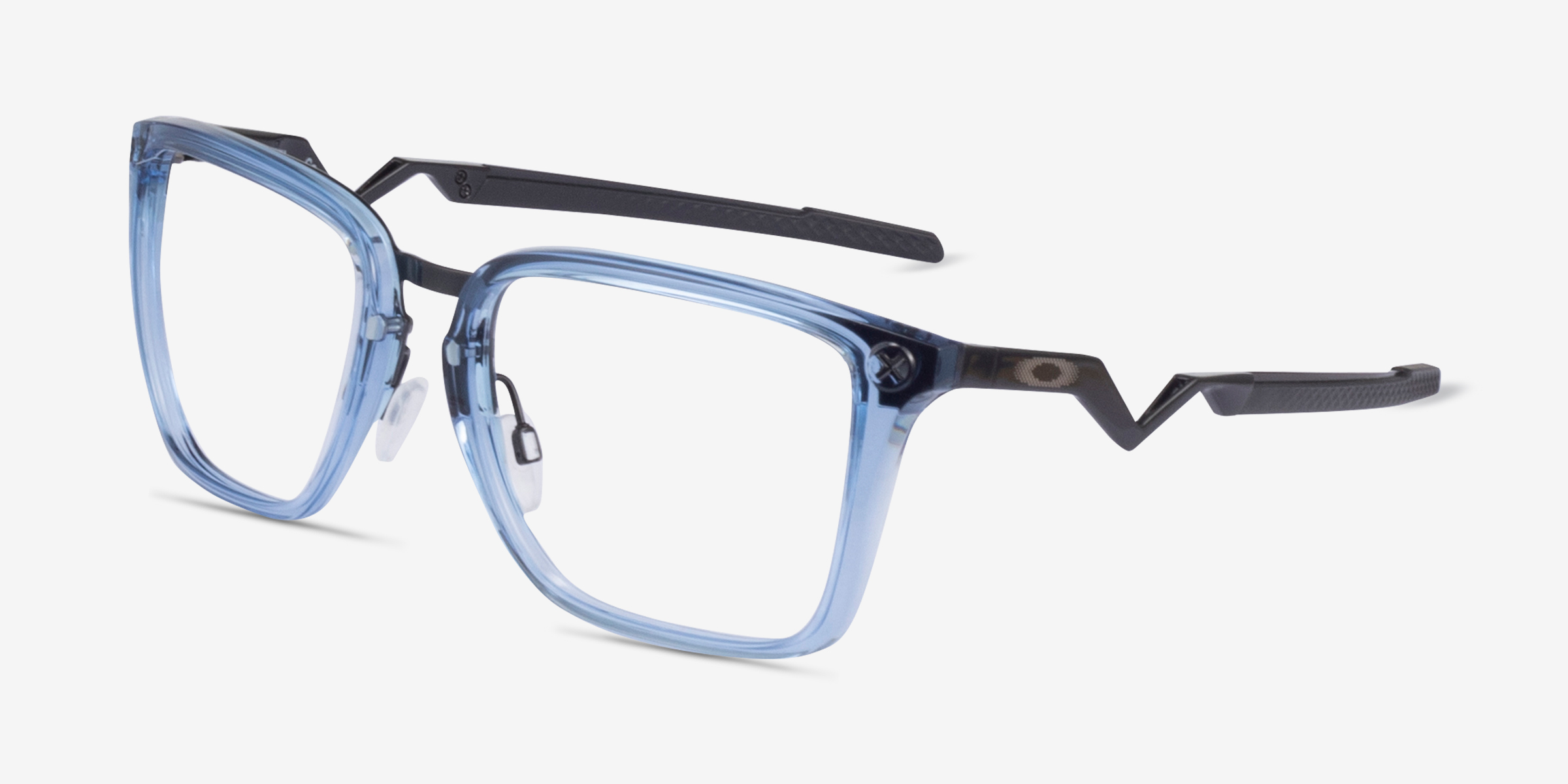 Oakley Cognitive - Square Transparent Blue Frame Eyeglasses | Eyebuydirect