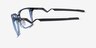 Oakley Cognitive Transparent Blue TitaniumEyeglass Frames from EyeBuyDirect, Side View