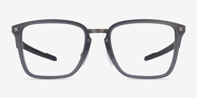 Oakley Cognitive Satin Gray TitaniumEyeglass Frames from EyeBuyDirect, Front View