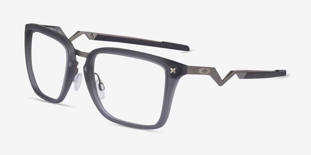 Oakley Cognitive Satin Gray TitaniumEyeglass Frames from EyeBuyDirect, Angle View