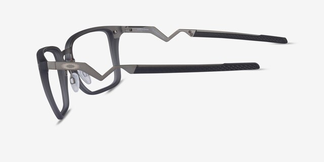 Oakley Cognitive Satin Gray TitaniumEyeglass Frames from EyeBuyDirect, Side View