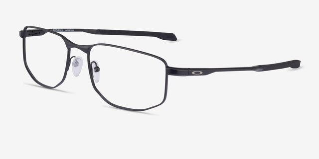 Oakley Addams Satin Black MetalEyeglass Frames from EyeBuyDirect, Angle View