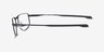 Oakley Addams Satin Black MetalEyeglass Frames from EyeBuyDirect, Side View