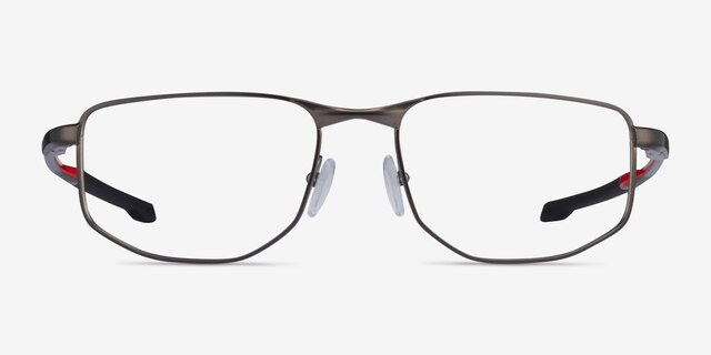 Oakley Addams Brown Gunmetal MetalEyeglass Frames from EyeBuyDirect, Front View