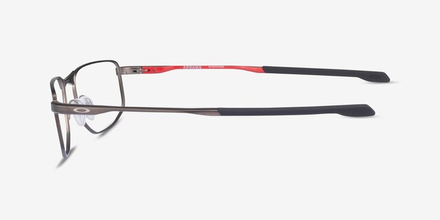 Oakley Addams Brown Gunmetal MetalEyeglass Frames from EyeBuyDirect, Side View