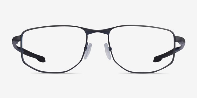 Oakley Addams Matte Dark Blue MetalEyeglass Frames from EyeBuyDirect, Front View