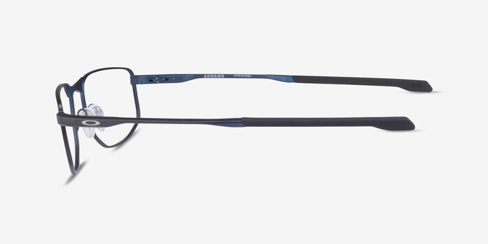 Oakley Addams Matte Dark Blue Metal Eyeglass Frames from EyeBuyDirect