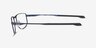 Oakley Addams Matte Dark Blue MetalEyeglass Frames from EyeBuyDirect, Side View