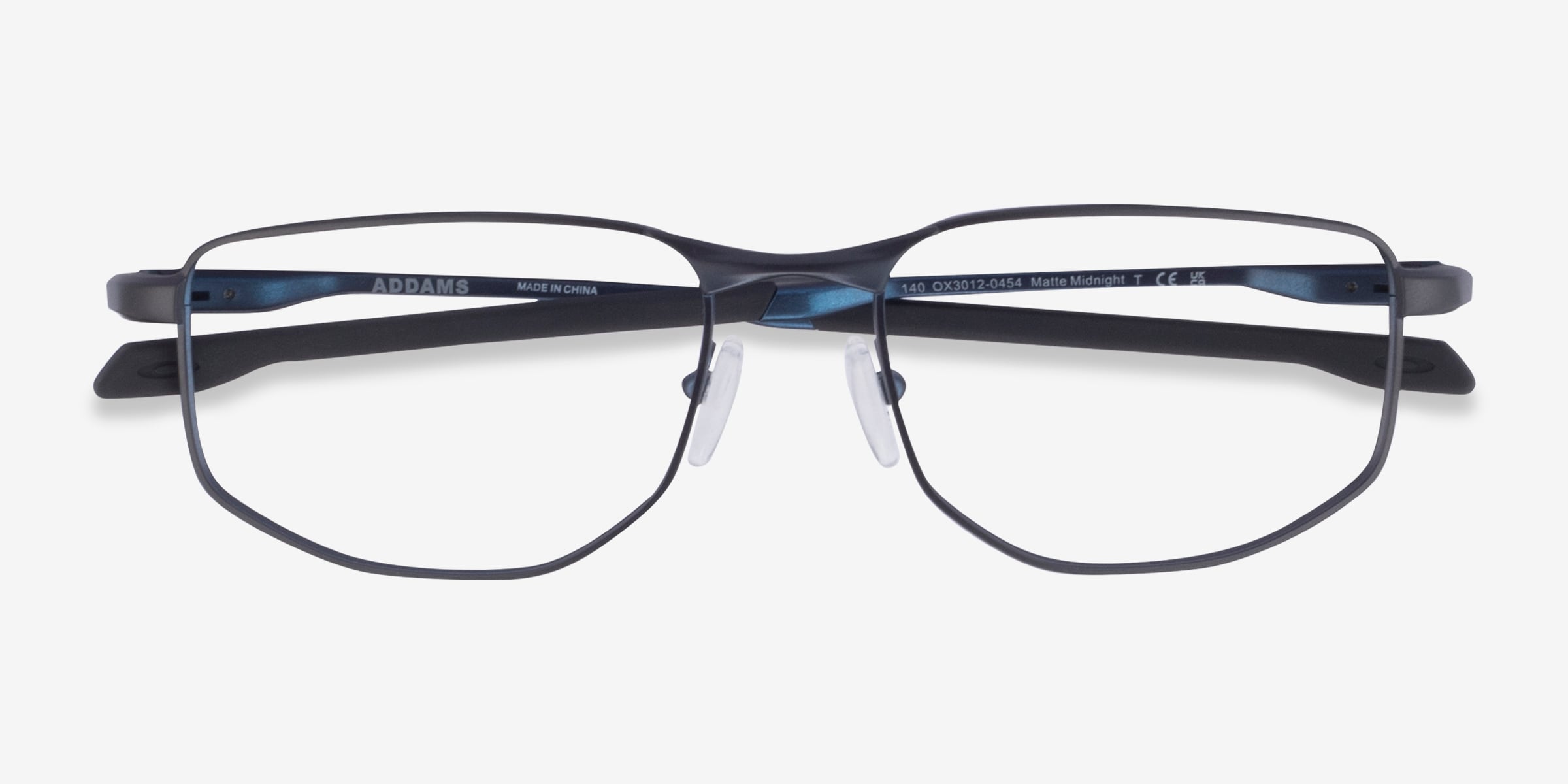 Oakley Addams - Rectangle Matte Dark Blue Frame Eyeglasses