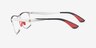 Ray-Ban RB6516M Black Silver MetalEyeglass Frames from EyeBuyDirect, Side View