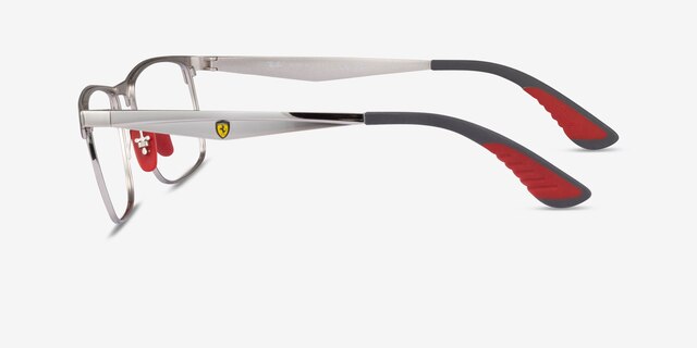 Ray-Ban RB6516M Shiny Silver MetalEyeglass Frames from EyeBuyDirect, Side View