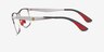 Ray-Ban RB6516M Shiny Silver MetalEyeglass Frames from EyeBuyDirect, Side View