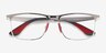 Ray-Ban RB6516M Shiny Silver MetalEyeglass Frames from EyeBuyDirect, Closed View