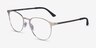 Ray-Ban RB6375 Matte Silver MetalEyeglass Frames from EyeBuyDirect, Angle View