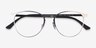 Ray-Ban RB6375 Matte Silver MetalEyeglass Frames from EyeBuyDirect, Closed View