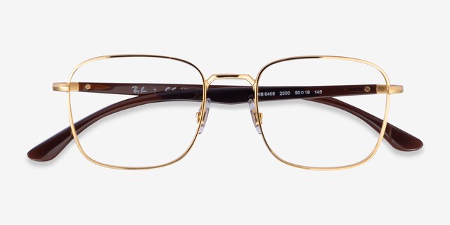 Ray-Ban RB6469 Gold MetalEyeglass Frames from EyeBuyDirect, Closed View