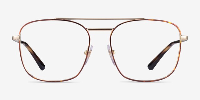 Vogue Eyewear VO4140M Tortoise Gold MetalEyeglass Frames from EyeBuyDirect, Front View