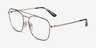 Vogue Eyewear VO4140M Tortoise Gold MetalEyeglass Frames from EyeBuyDirect, Angle View