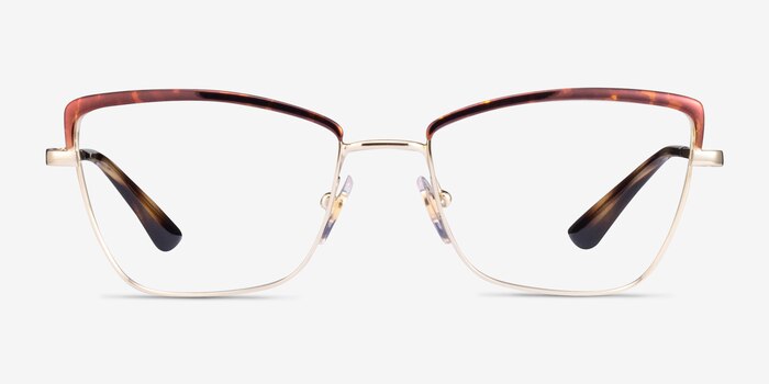 Vogue Eyewear VO4185 Tortoise Gold Metal Eyeglass Frames from EyeBuyDirect