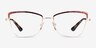 Vogue Eyewear VO4185 Tortoise Gold MetalEyeglass Frames from EyeBuyDirect, Front View