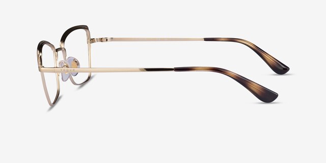 Vogue Eyewear VO4185 Tortoise Gold MetalEyeglass Frames from EyeBuyDirect, Side View