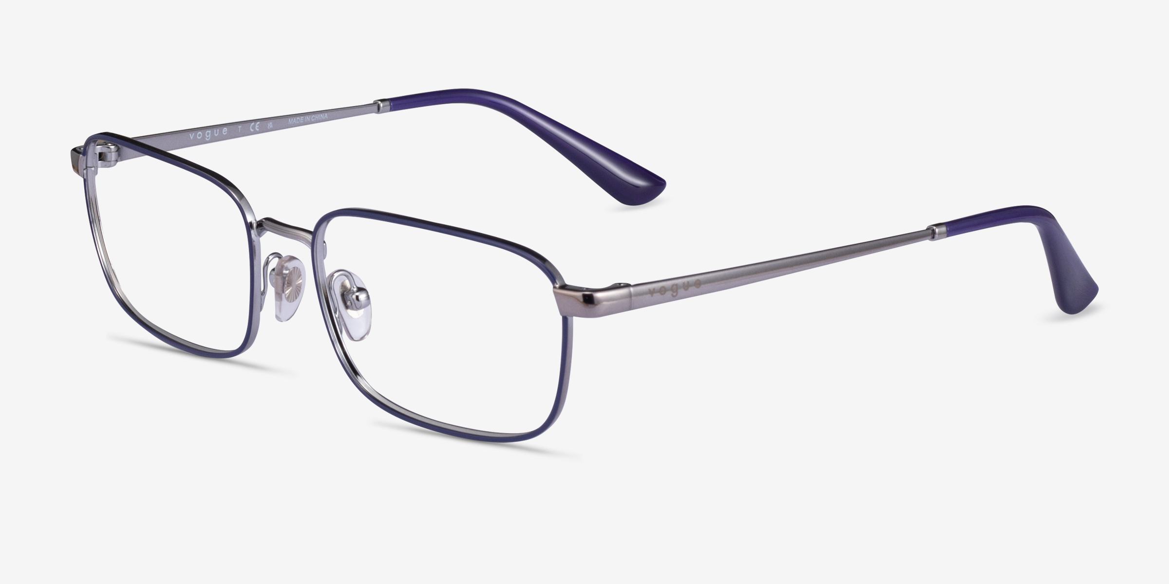 Vogue Eyewear Vo4191 Rectangle Purple Frame Eyeglasses Eyebuydirect