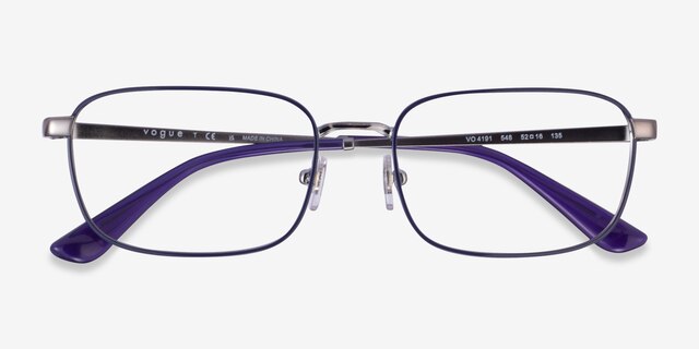 Vogue Eyewear VO4191 Dark Purple MetalEyeglass Frames from EyeBuyDirect, Closed View