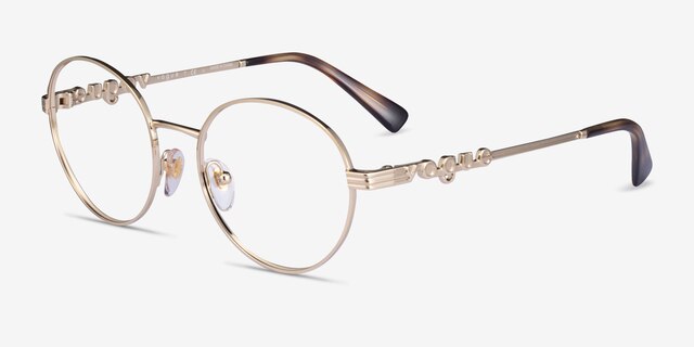 Vogue Eyewear VO4222 Light Gold MetalEyeglass Frames from EyeBuyDirect, Angle View