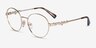 Vogue Eyewear VO4222 Light Gold MetalEyeglass Frames from EyeBuyDirect, Angle View