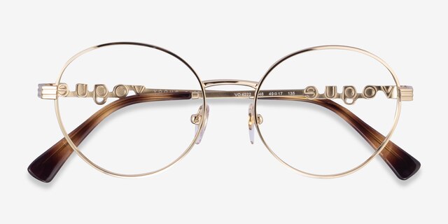 Vogue Eyewear VO4222 Light Gold MetalEyeglass Frames from EyeBuyDirect, Closed View