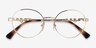 Vogue Eyewear VO4222 Light Gold MetalEyeglass Frames from EyeBuyDirect, Closed View