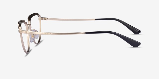 Vogue Eyewear VO4230 Black Gold MetalEyeglass Frames from EyeBuyDirect, Side View