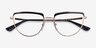 Vogue Eyewear VO4230 Black Gold MetalEyeglass Frames from EyeBuyDirect, Closed View