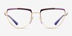 Vogue Eyewear VO4230 Purple Gold MetalEyeglass Frames from EyeBuyDirect, Front View