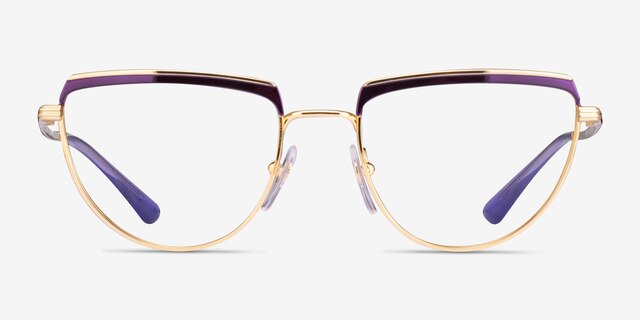 Vogue Eyewear VO4230 Purple Gold MetalEyeglass Frames from EyeBuyDirect, Front View
