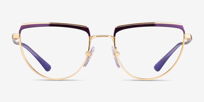 Vogue Eyewear VO4230 Purple Gold Metal Eyeglass Frames from EyeBuyDirect