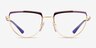 Vogue Eyewear VO4230 Purple Gold MetalEyeglass Frames from EyeBuyDirect, Front View