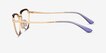 Vogue Eyewear VO4230 Purple Gold MetalEyeglass Frames from EyeBuyDirect, Side View